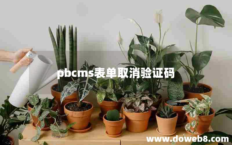 pbcms表单取消验证码