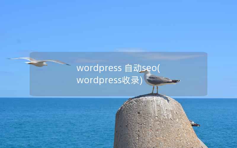 WordPress 自动seo，WordPress收录