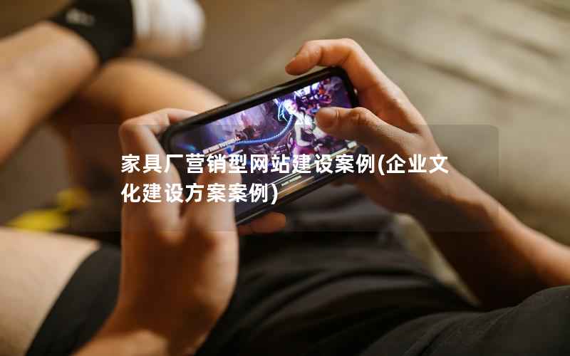 家具厂营销型网站建设案例，企业文化建设方案案例