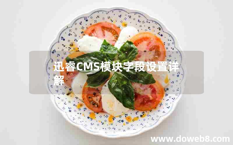 迅睿CMS模块字段设置详解