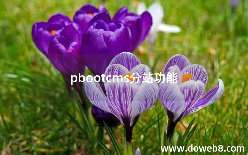 pbootcms分站功能
