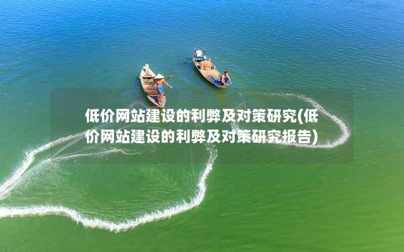 低价网站建设的利弊及对策研究，低价网站建设的利弊及对策研究报告