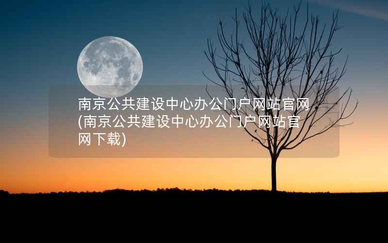 南京公共建设中心办公门户网站官网，南京公共建设中心办公门户网站官网下载