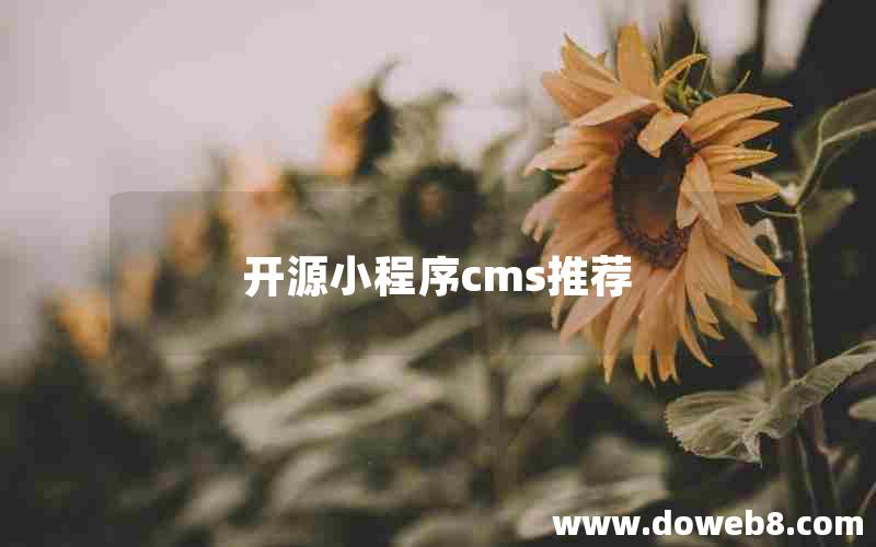 开源小程序cms推荐