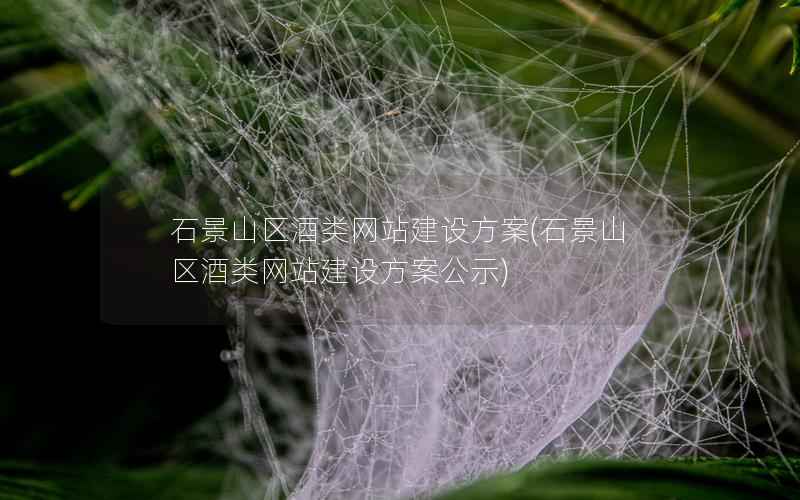 石景山区酒类网站建设方案，石景山区酒类网站建设方案公示